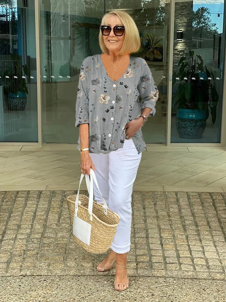 LUNE – Garden Whisper Blouse