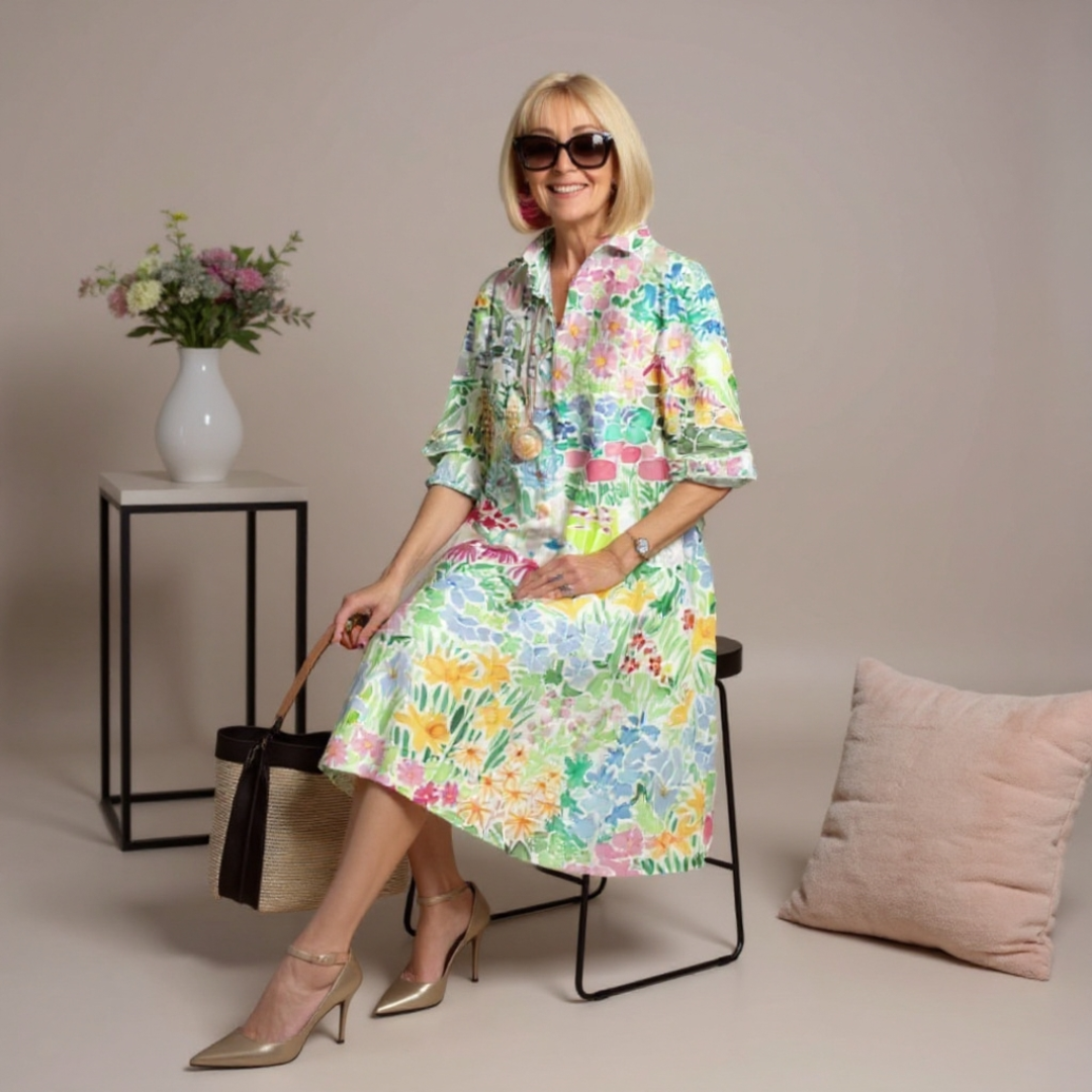 LUNE – Jardin d’Été Dress