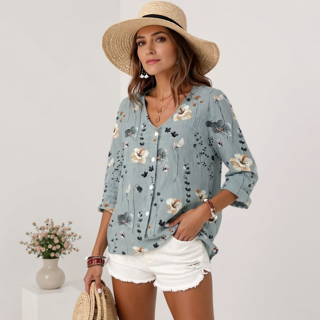LUNE – Garden Whisper Blouse