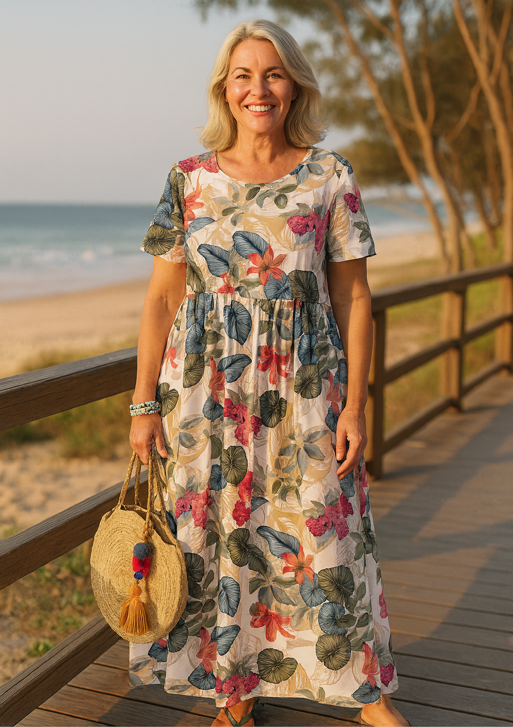 Masie | Breezy Floral Maxi Dress