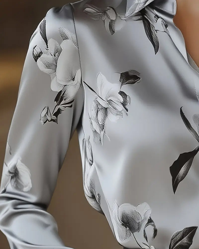 LUNE – Fleur Satin Blouse